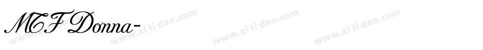 MTF Donna字体转换